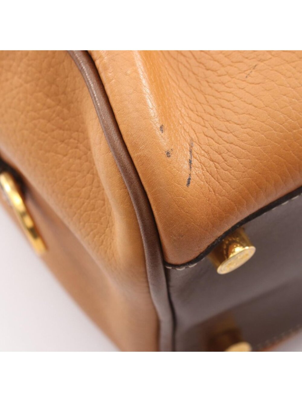 Loewe Tote Anagram Brown Dark Leather Boston - Picture 7 of 9